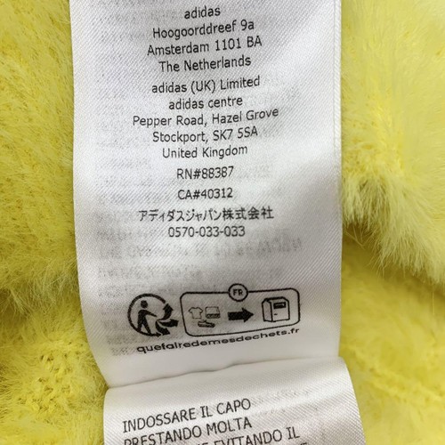 Gucci Adidas Logo Short Sleeve Top Yellow #M58 - Picture 7 of 7