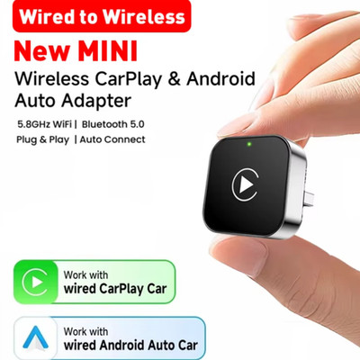 2026 Wireless CarPlay Adapter für iPhone Apple Wireless Carplay USB Plug & Play