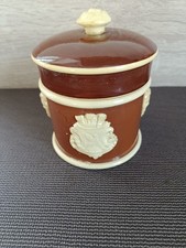KG Lunéville Pot/Terrine en céramique avec couvercle, décor relief