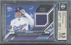 2024 Topps Now Signs Dodgers Roki Sasaki /25 Jersey RC Rookie Gem Mint BGS 9.5