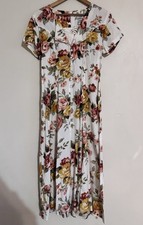 Gorgeous Long Vintage Floral Dress Nineties 90s 80s Corset Back