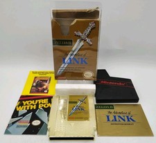 Zelda II: The Adventure of Link (NES, 1988) CIB + Case Protector Tested VINTAGE!