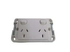 CLIPSAL 2025S TWIN SWITCHED SOCKET  NSNP