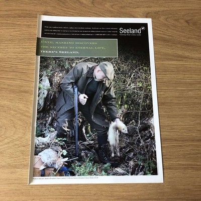GUNS80 MAGAZINE ADVERT 12X9 SEELAND BROADLAND CLASSIC JACKET