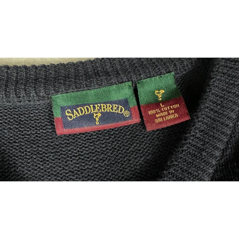 Saddlebred Vest Size Large Navy Golf - Image 3 of 4