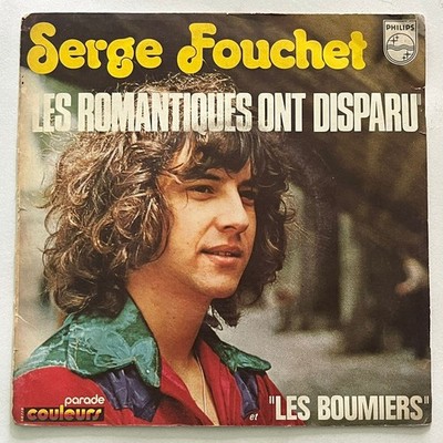 SERGE FOUCHET - LES ROMANTIQUES ONT DISPARU - 1972 FRENCH 7'' EP PS TORN COVER