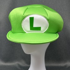 2014 Nintendo Super Mario Bros Luigi L Disfraz Sombrero Adulto Juegos con disfraces Gorra Verde OSFM
