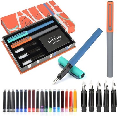 GC QUILL Kalligraphie Füllfederhalter Set - 5 verschiedene Federn 1 Stück (1er Pack) 