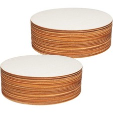 50 Pcs 6 in Round Wood Circles for Crafts - 1/8 Inch Thick Wood Roundsfor DIY...