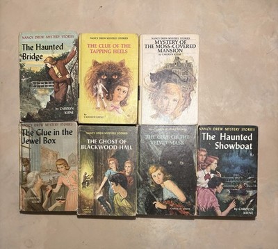 7 -Vintage Nancy Drew Hardcover Includes 25-Chapter ORIGINAL TEXT Editions  