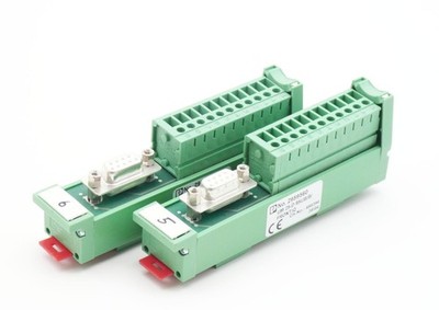2x Phoenix Contact UM 25-D9 SUB/B/FRONT/Q 2959560 Übergabemodul -used-