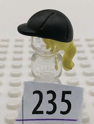 LEGO Minifig Hair Blond Yellow Riding Helmet Hat Cap Friends Girls 92254pb01 235