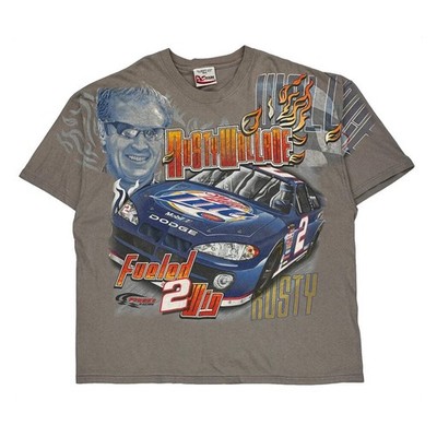Rusty Wallace Chase Authentics Graphic Aop T-Shirt - 4XL Grau Baumwolle