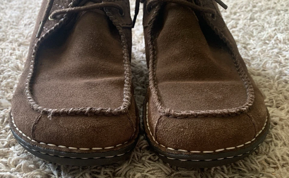 Zapatillas botín UGG Australia para hombre talla 12 cuero marrón piel de oveja con cordones Foto 3 de 4