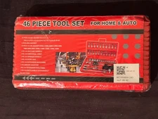 46-Piece Tool Set for Home & Auto – Ratchet & Sockets Kit in Case 