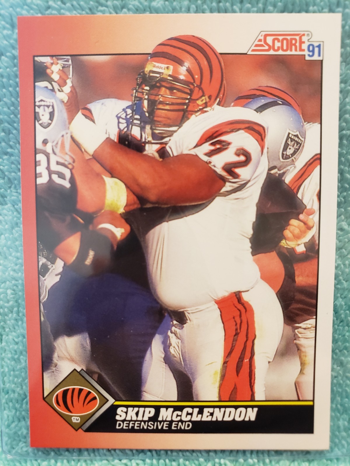 1991 SCORE SKIP MCCLENDON #168 CINCINNATI BENGALS 