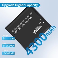 For MiFi 6620 Battery Upgrade 4300mAh for Novatel Jetpack MiFi 6620 6620L 6630L