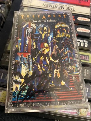 Testament *Live At The Fillmore *cassette tape *VG+ *AUTOGRAPH *1995 *METAL