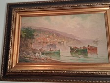 Dipinto del pittore ucraino DE CORSI Nicolas ( Odessa 1882 - Napoli 1956 )