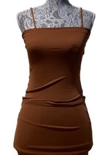 Forever 21 Brown Dress Women’s XS Mini Sleeveless Tank Bodycon Fitted Dress