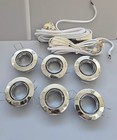6x Paulmann Chrom Mr11/Gu4 Einbaustrahler Einbaurahmen Spot Gehäuse Ø65mm + Fass