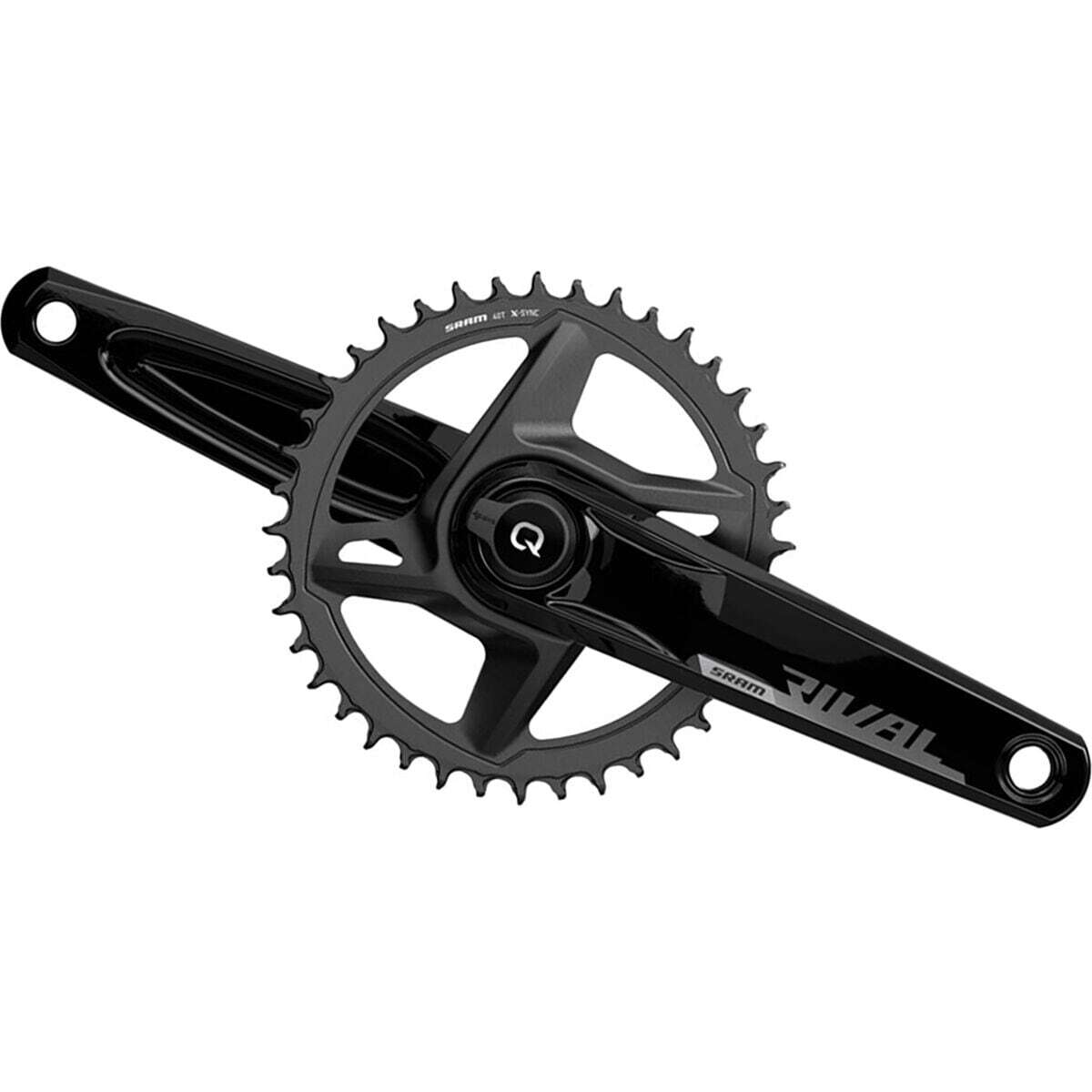 Коленчатый вал измерителя мощности SRAM Rival 1 AXS DUB Черный, 165 мм, 46 т