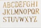 50MM (2Inch) Brass Home 26 Brass Polish Gold Alphabet Letters AtoZ Wall Mounted