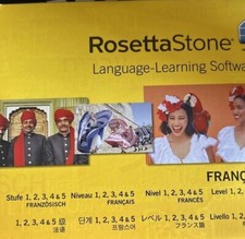 Rosetta Stone FRENCH Level 1 2 Audio with Computer Software