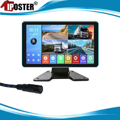 9'' Monitor DVR 4 channels FM BT Mirrorlink MP5 Multiple Media Monitor For Truck