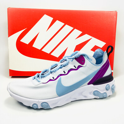 Nike React Element 55 Shoes Women S White Blue Purple Bq2728 008 New Ebay Nike React Element 55 Shoes Women S White Blue Purple Bq2728 008 New Ebay