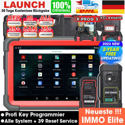 Launch X431 IMMO Elite PRO PAD5 OBD2 Diagnosegerät IMMO KEY PROGRAMMIER X-PROG3