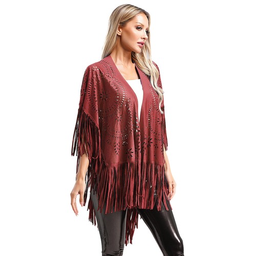 Womens Shawl Wedding Cape Hollow Out Cloak Cardigan Cover Ups Vintage Clubwear - Picture 46 of 149