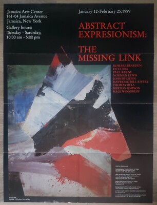 Abstract Expressionism: Missing Link. Jamaica Arts Center 1989 mailer/poster