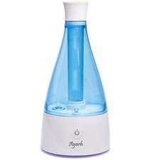 AYARH Mini Ultraschall LUFTBEFEUCHTER mit blauer NACHTLAMPE. 700ml Wassertank.