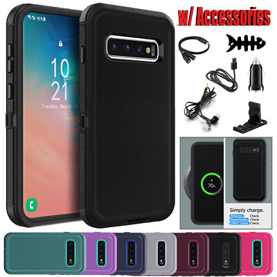 For Samsung Galaxy S10e S10+ Plus S10 Hybrid Rugged Shockproof - Main Image