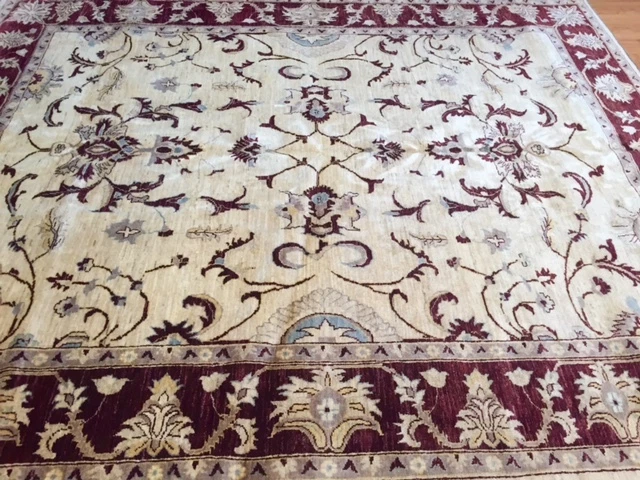 8'3" x 9'10" New Pakistani Peshawar Oriental Rug - Veg Dye - Hand Made 100% Wool - Image 4 of 4