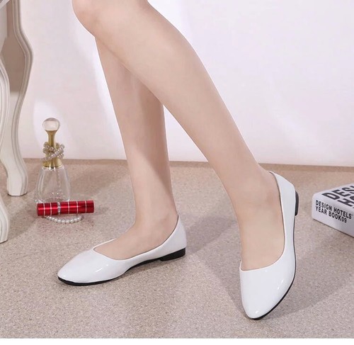large size womens flat shoes