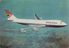 BRITISH AIRWAYS BOEING 747 AIRCRAFT POSTCARD AIRLINE AIRPLANE AVIATION 4