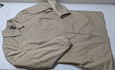 Mossimo Trench Coat Womens XL Tan Full Zip Lo...
