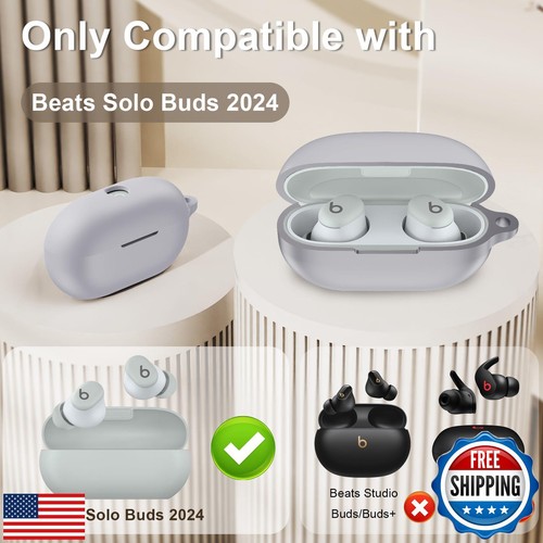 LDSXAY Compatible with Beats Solo Buds Case Cover, Soft Silicone Shockproof P - Picture 2 of 5