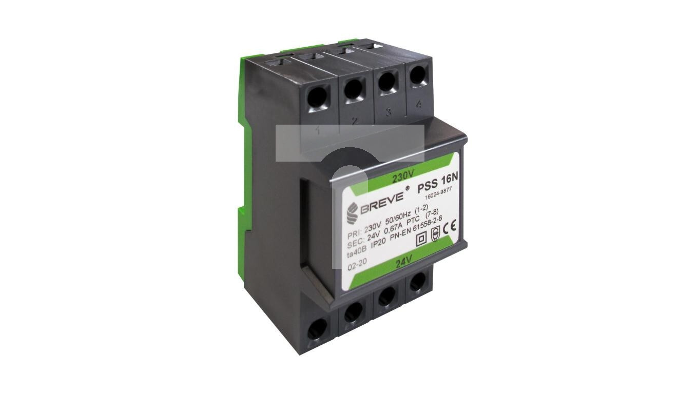 1-phase modular transformer PSS 16N 16VA 230 / 12V / rail / 16012-9894 /T2UK