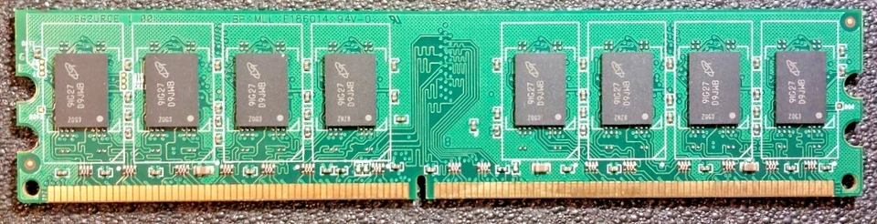 Lot of 6 Crucial Technology 2GB DDR2 800  PC2-6400 DIMM - CT25664AA800 - Image 2 of 2