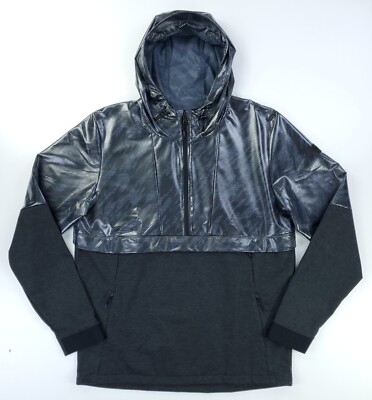 XL UNDER ARMOUR フード付きジャケット Under Armour Men's XL Anorak 1/2 Zip Hybrid Hooded Jacket Pullover