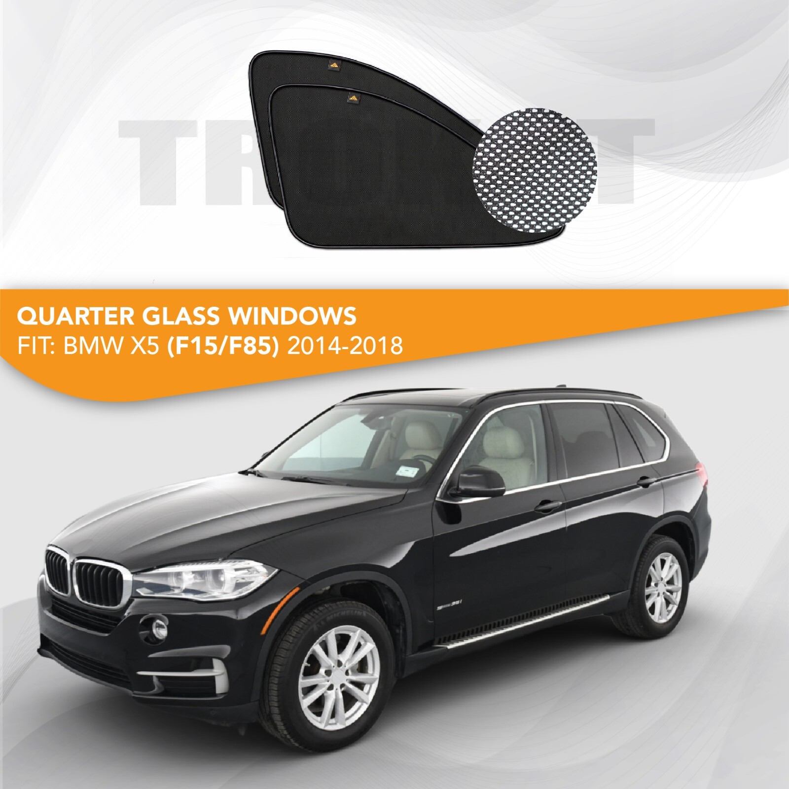 Custom Car Sunshades Fit BMW X5 F15 F85 20142018 Quarter Glass Windows