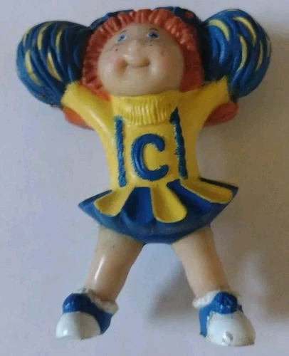 Vintage 1984 OAA Inc Cabbage Patch Kids Doll PVC 2” Mini Figure Cheerleader