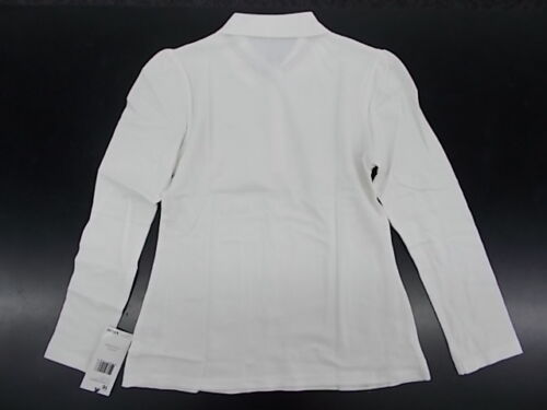 Polo manica lunga bianca uniforme/casual brindisi francese bambina taglia 16 -20 - Foto 2 di 6