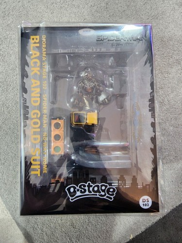 Spider-Man No Way Home D-Stage 102 Black and Gold Suit Statue Beast Kingdom New - Picture 6 of 9