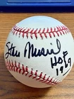 STAN MUSIAL 3 SIGNED AUTOGRAPHED ONL BASEBALL!  Cardinals!  "HOF 1969"!