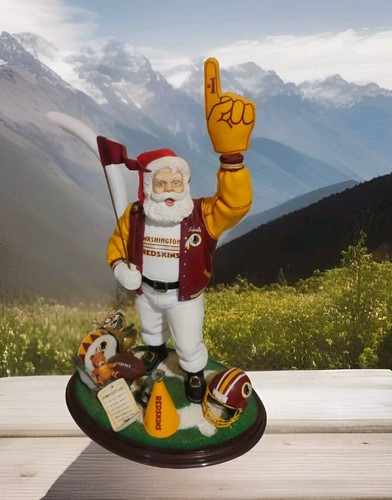 2000 WASHINGTON REDSKINS NFL FOOTBALL DANBURY MINT SANTA STATUE FIGURINE