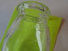 Vintage Bowman Farm Dairy  Clear Half Pint Glass Milk Bottle 5.50" Tall — photo 7